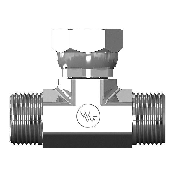 World Wide Fittings Flareless Swivel Branch Tee Stainless Steel C6600X04X04X04SS - main